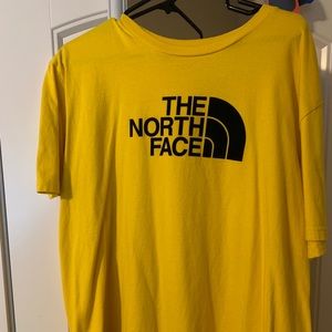 Yellow North Face tshirt